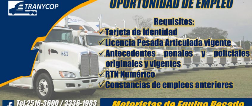 Motoristas de Equipo Pesado
